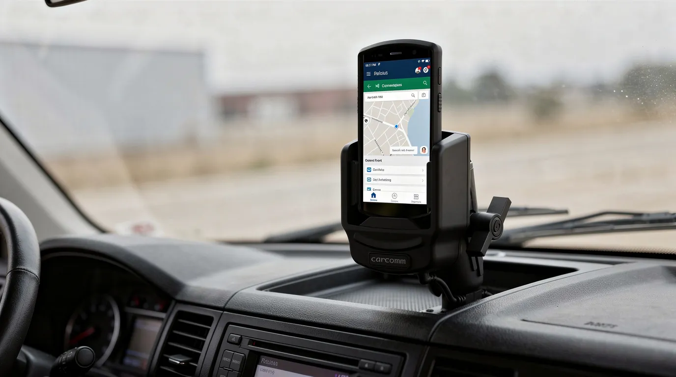 CarComm Active Vehicle Cradle in Vehicle