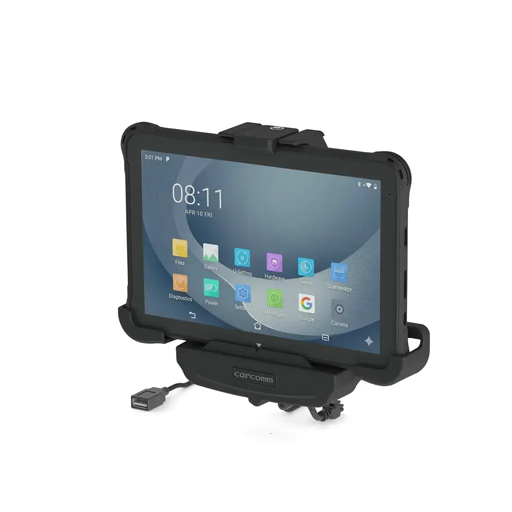 CMTC-503 Active Vehicle Cradle with Lock & USB Host - Urovo P8100 / P8100P