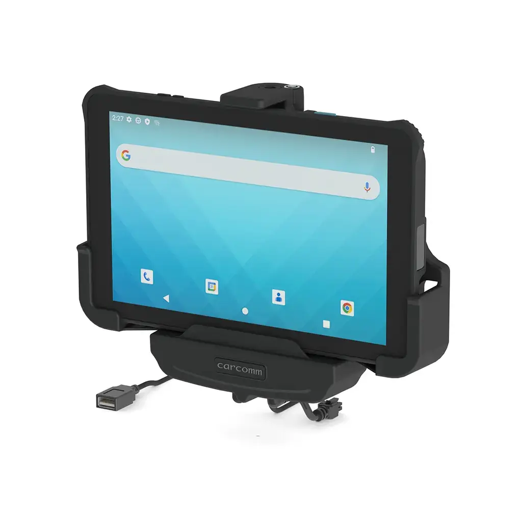 [5000-900128G] CMTC-407 Active Vehicle Cradle with Lock & USB Host - Unitech RT112