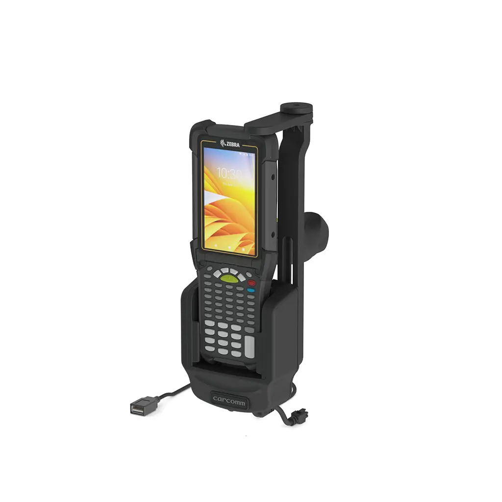 [43800424] CREC-424 Active Vehicle Cradle - Zebra MC9300/ MC9400 / MC9450 - with Retainer & USB Host